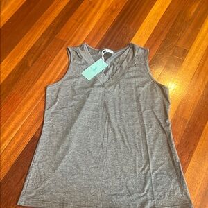 Gray Sleeveless Tank Top